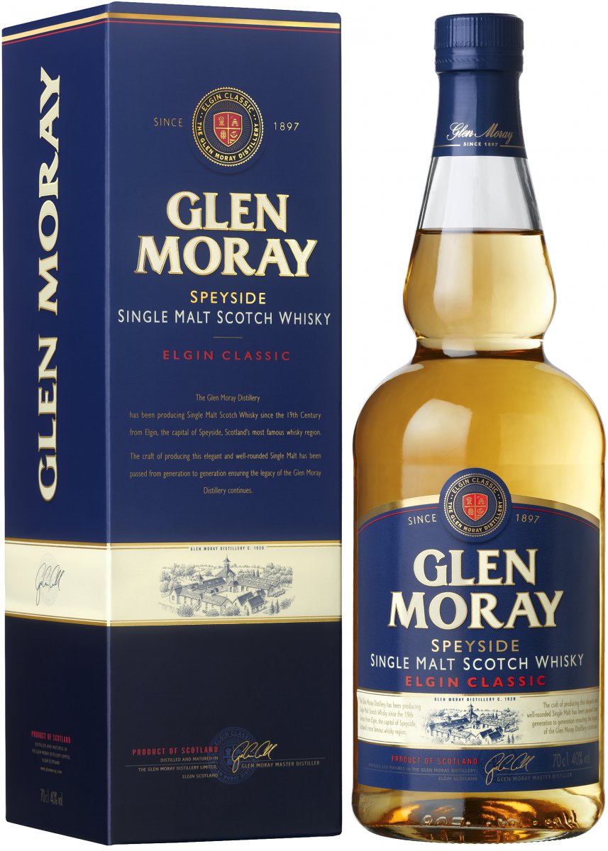 Glen Moray Elgin Classic Single Malt 40% 0,7 l (kartón)