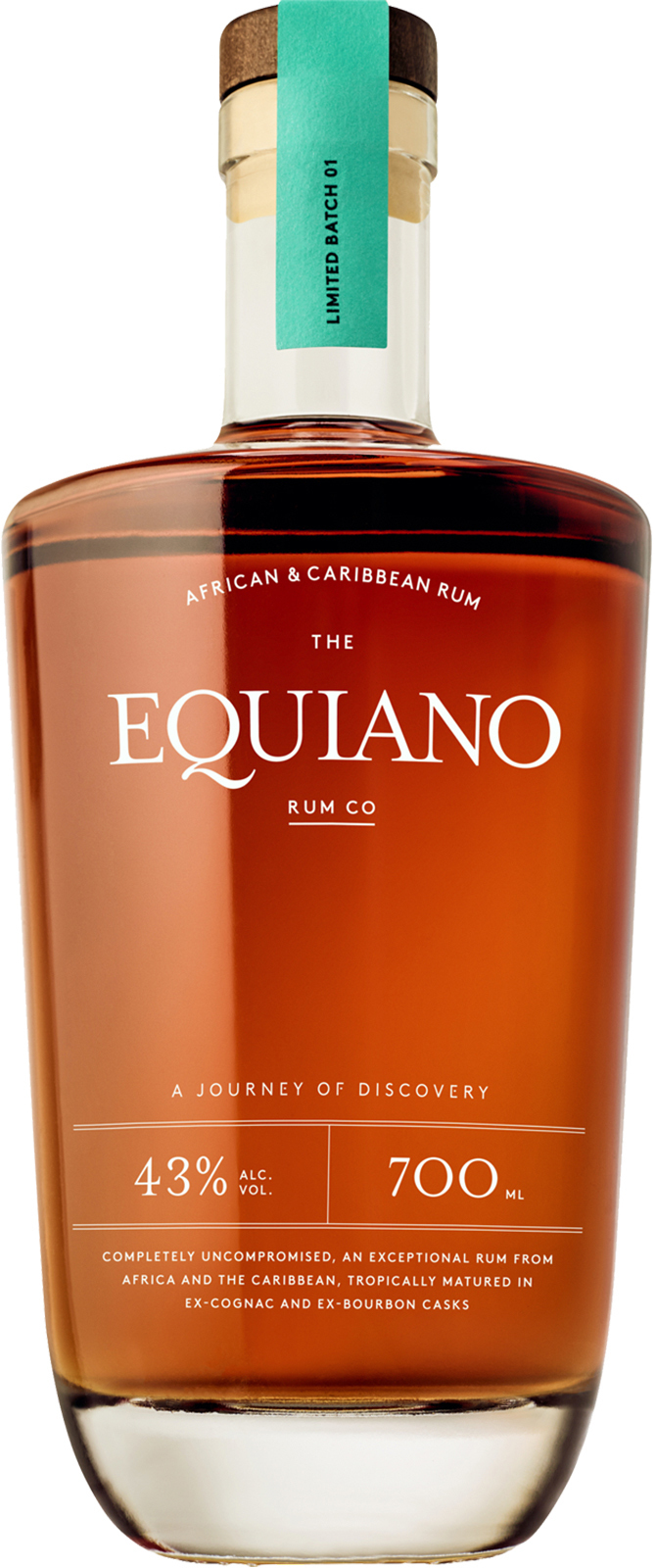Equiano Rum 43% 0,7 l (čistá fľaša)