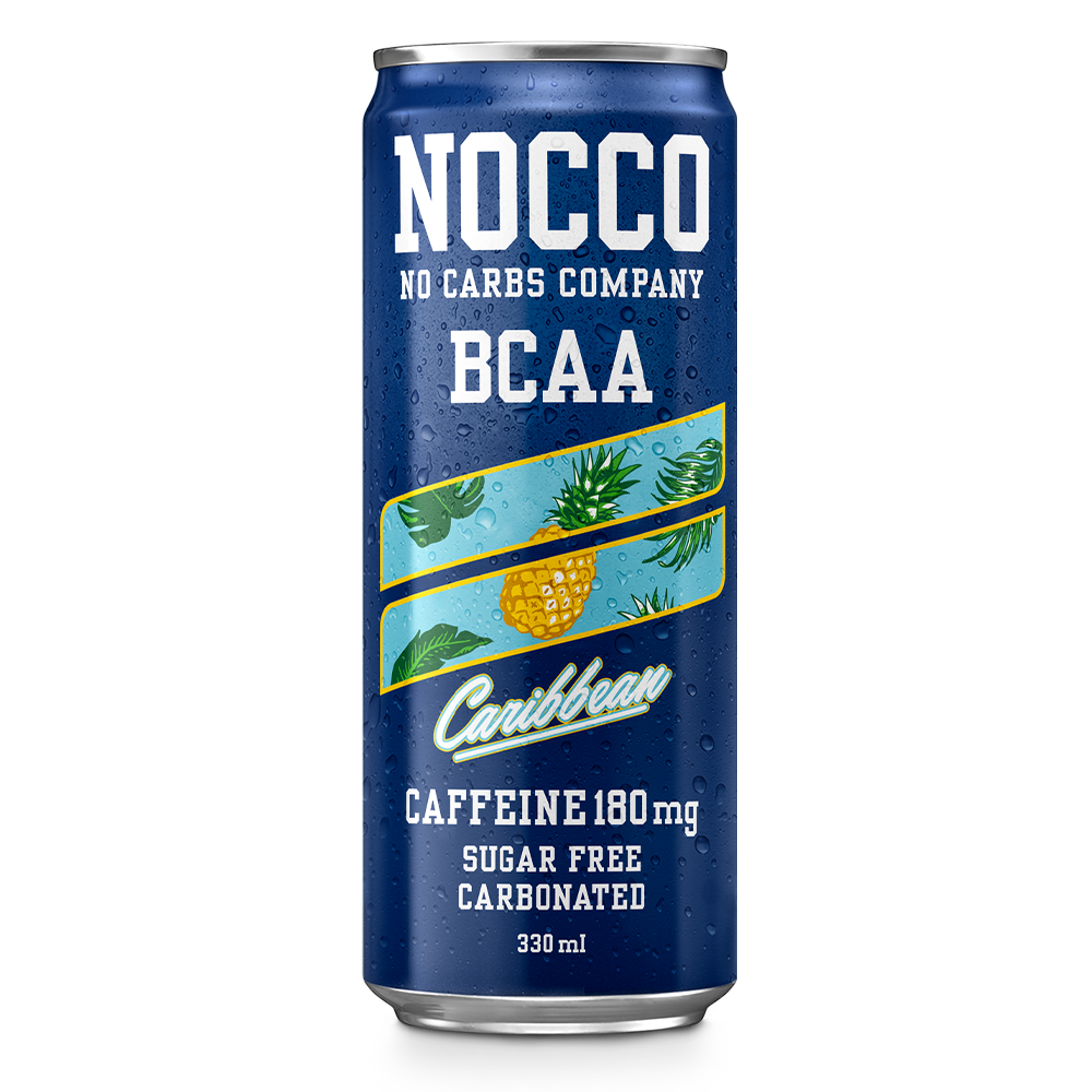 Nocco energy drink a bcaa Caribbean 330 ml (vrátane zálohy)