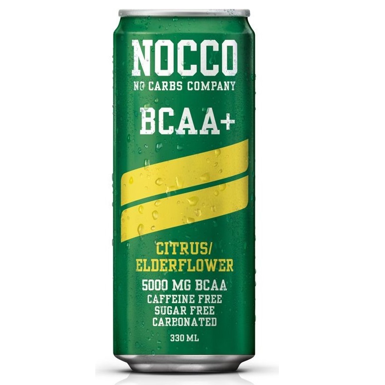 Nocco BCAA+ Citrón/Bazový kvet 330 ml (vrátane zálohy)