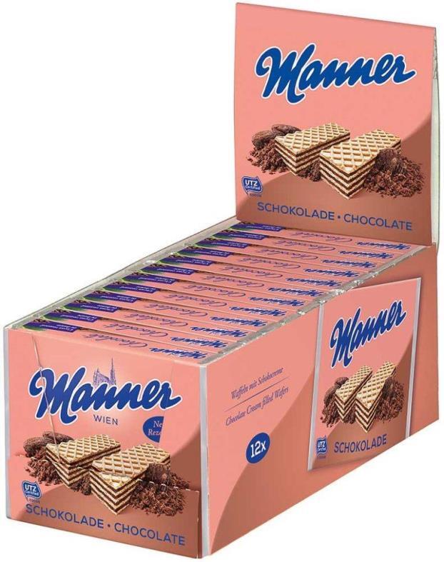 Manner Neapolitaner 75g x 12 čokoládová príchuť
