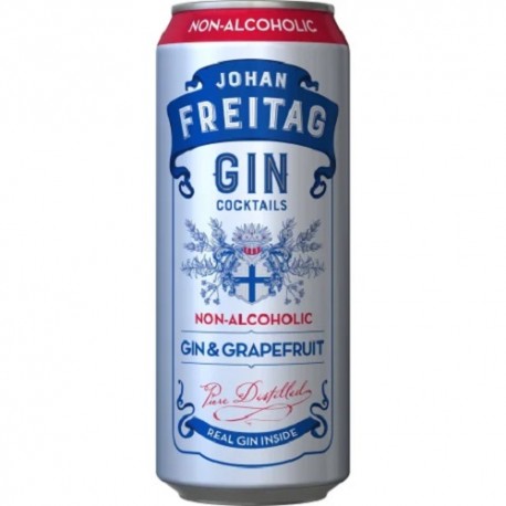 Johan Freitag Nealko Gin&Grapefruit 0% 0,5l Plech x6 (vrátane zálohy)