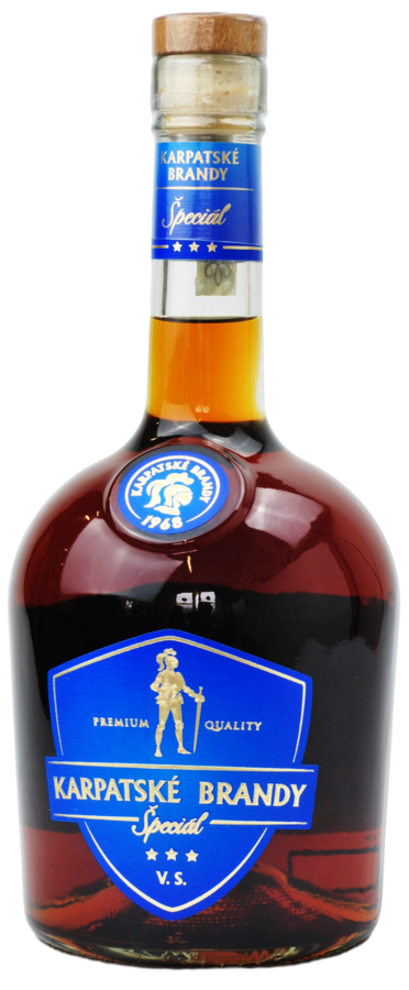 Karpatské Brandy Špeciál VS 38% 0,7 l (čistá fľaša)