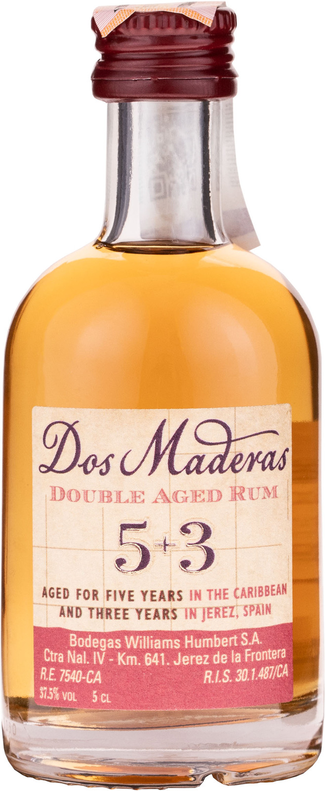 Dos Maderas 5+3 37,5% 0,05 l (čistá fľaša)