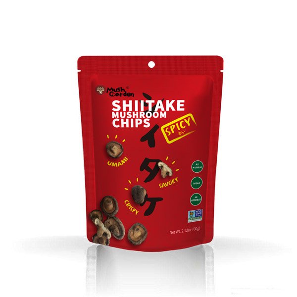 SHIITAKE - šitake huby s príchuťou chilli, čipsy 60g