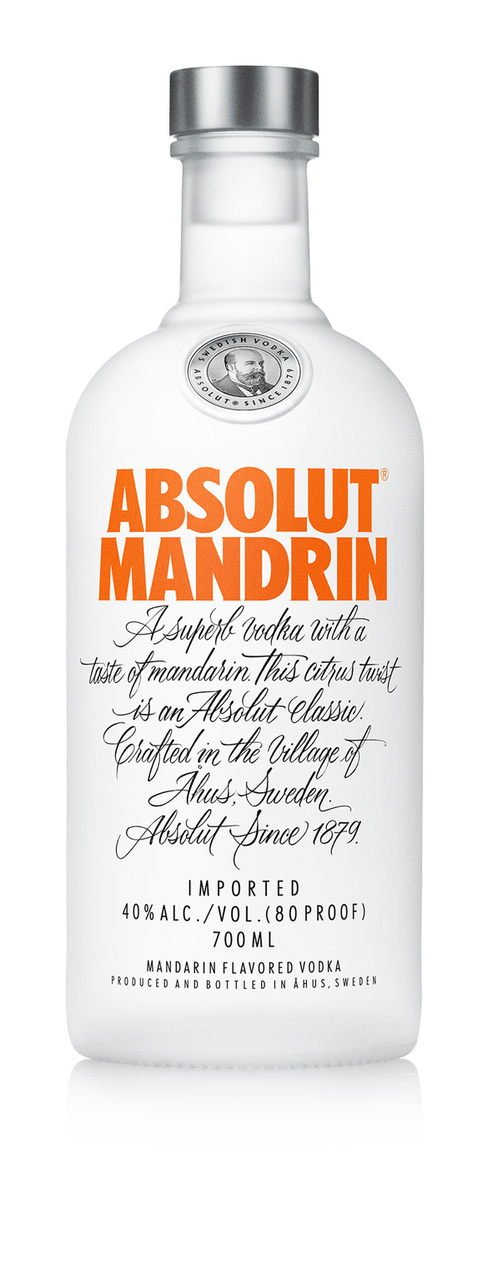 Absolut Mandrin 40% 0,7 l (čistá fľaša)