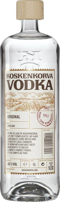 Koskenkorva Original 40% 1 l (čistá fľaša)