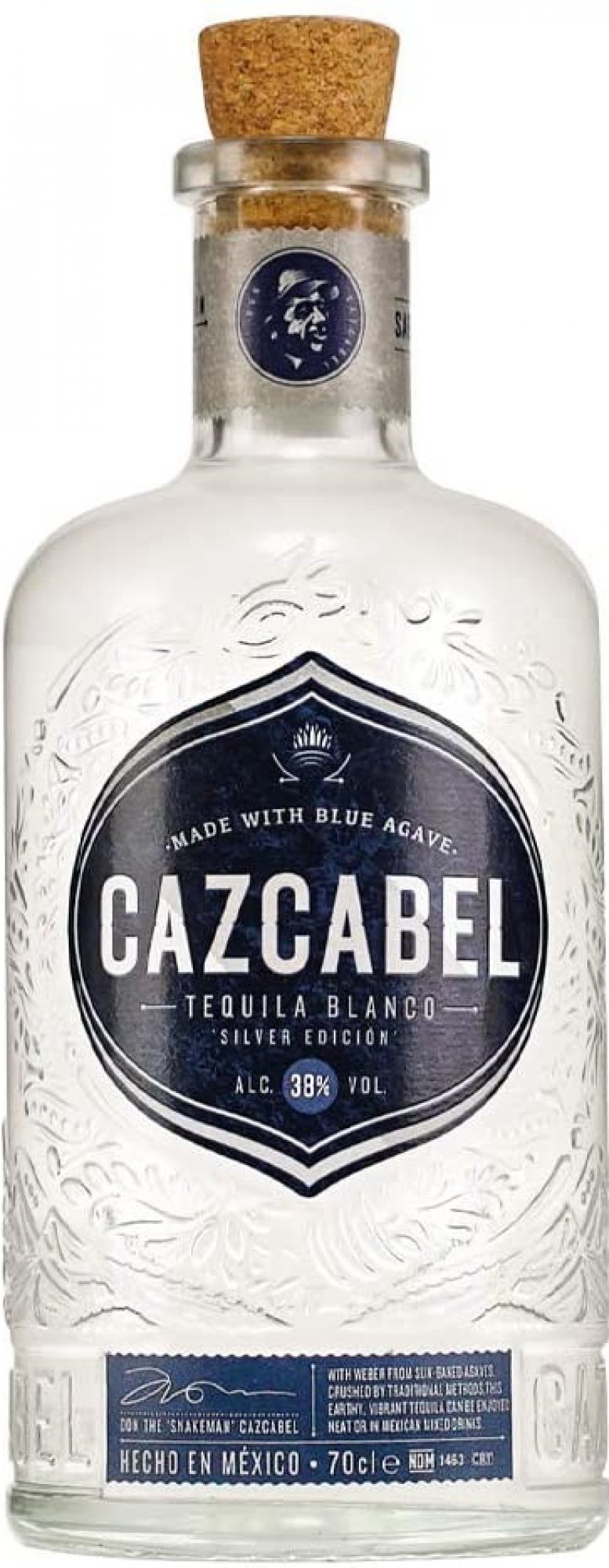 Cazcabel Reposado Tequila 38% 0,7 l (holá láhev)