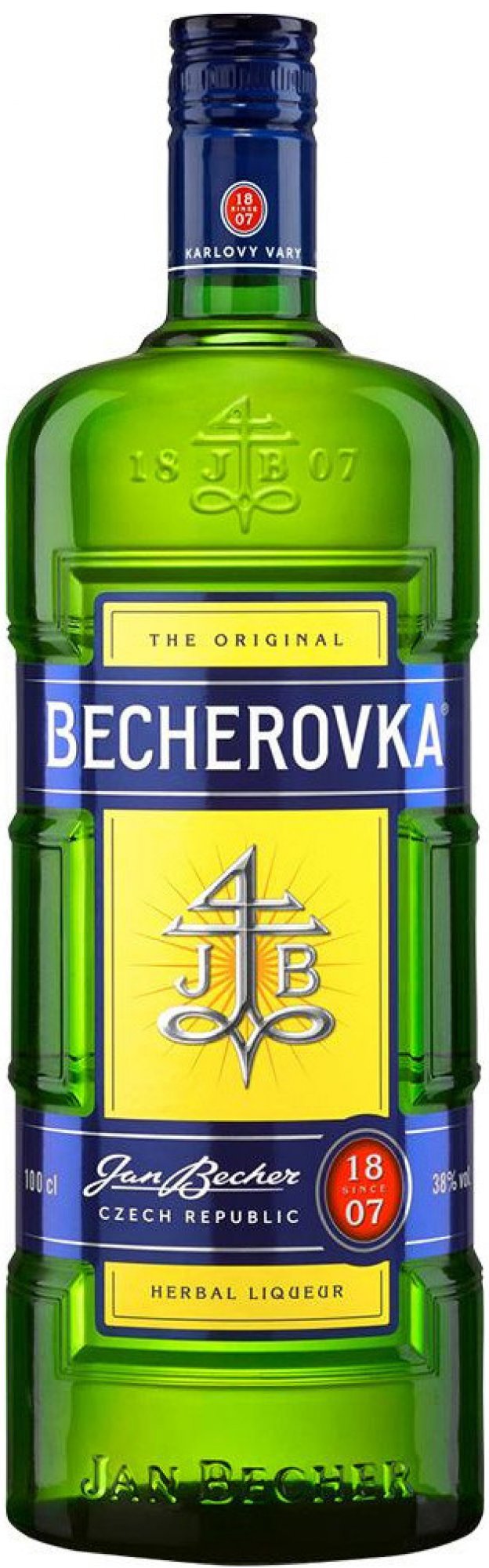 Becherovka 38% 1 l (čistá fľaša)