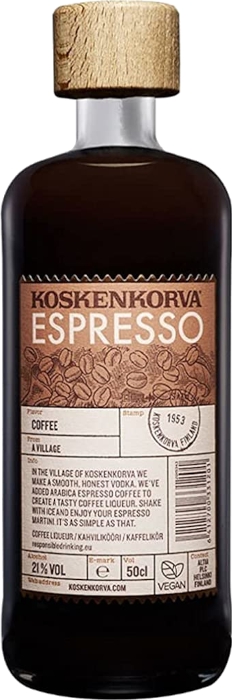 Koskenkorva Espresso 21%, 0,5 l (čistá fľaša)