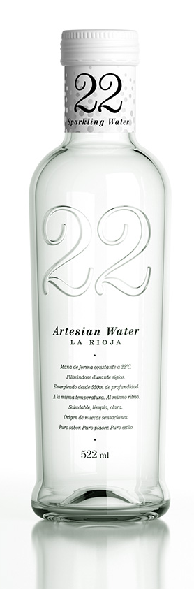 22 Artesian Water 522ml Sklo perlivá