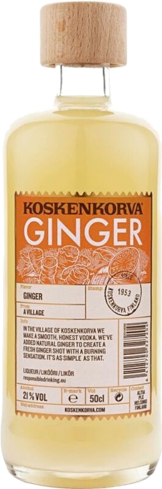 Koskenkorva Ginger 21% 0,5 l (čistá fľaša)