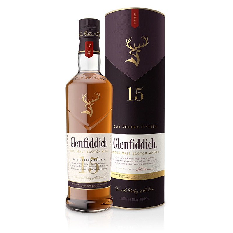 Glenfiddich 15y 40% 0,7 l (tuba)