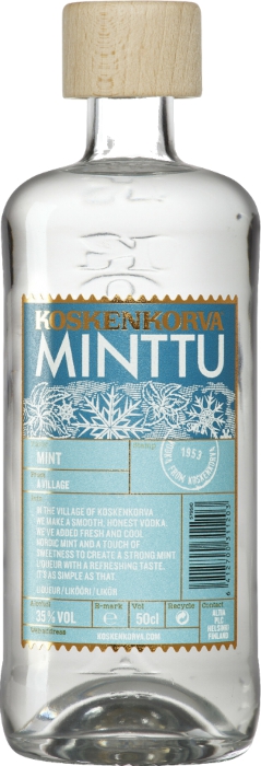 Koskenkorva Minttu 35% 0,5 l (čistá fľaša)