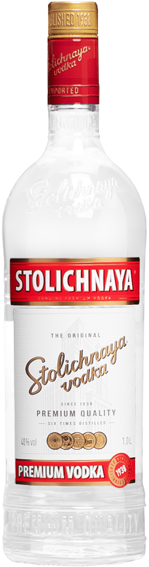 Stolichnaya 40% 1 l (čistá fľaša)