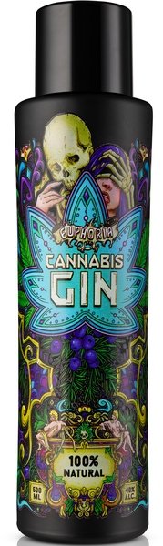 Euphoria Cannabis Gin 40 % 0,5 l (čistá fľaša)