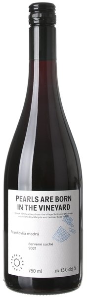 Pearls Are Born In The Vineyard Frankovka Modrá 2021 13% 0,75 l (čistá fľaša)