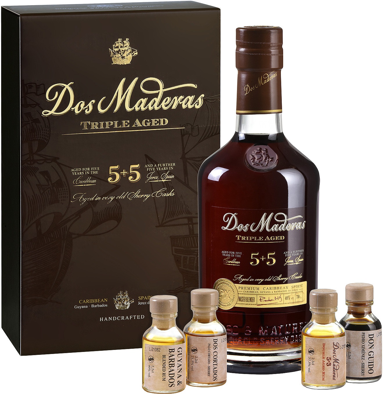 Dos Maderas PX Rum Tasting 5y + 5y 39,93% 0,744 l (Set)