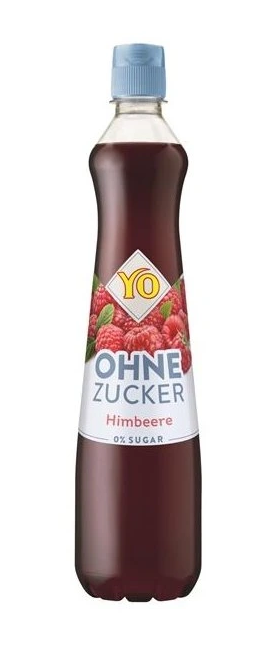YO ovocný sirup malina bez cukru 700ml