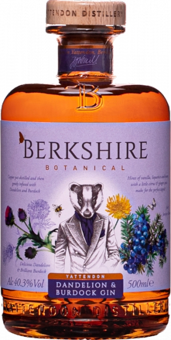 Berkshire Botanical Dandelion & Burdock Gin 40,3% 0,5 l (čistá fľaša)