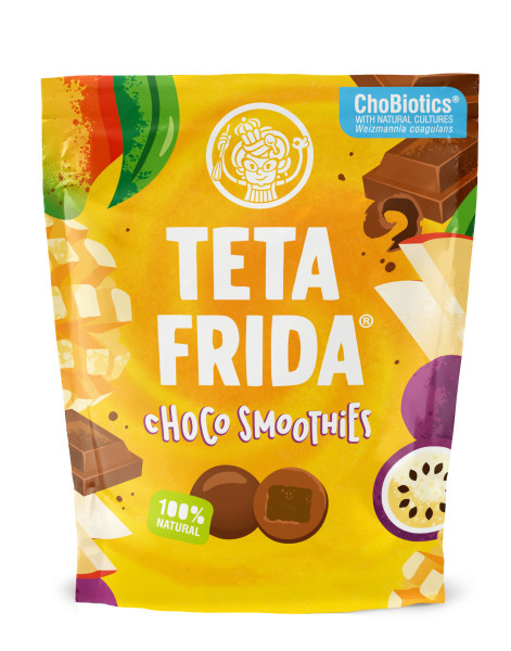 Teta Frida Choco Smoothies Mango & Passion fruit in Milk Chocolate 40g