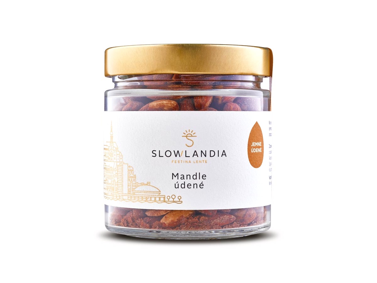 Slowlandia Mandle údené solené 100g