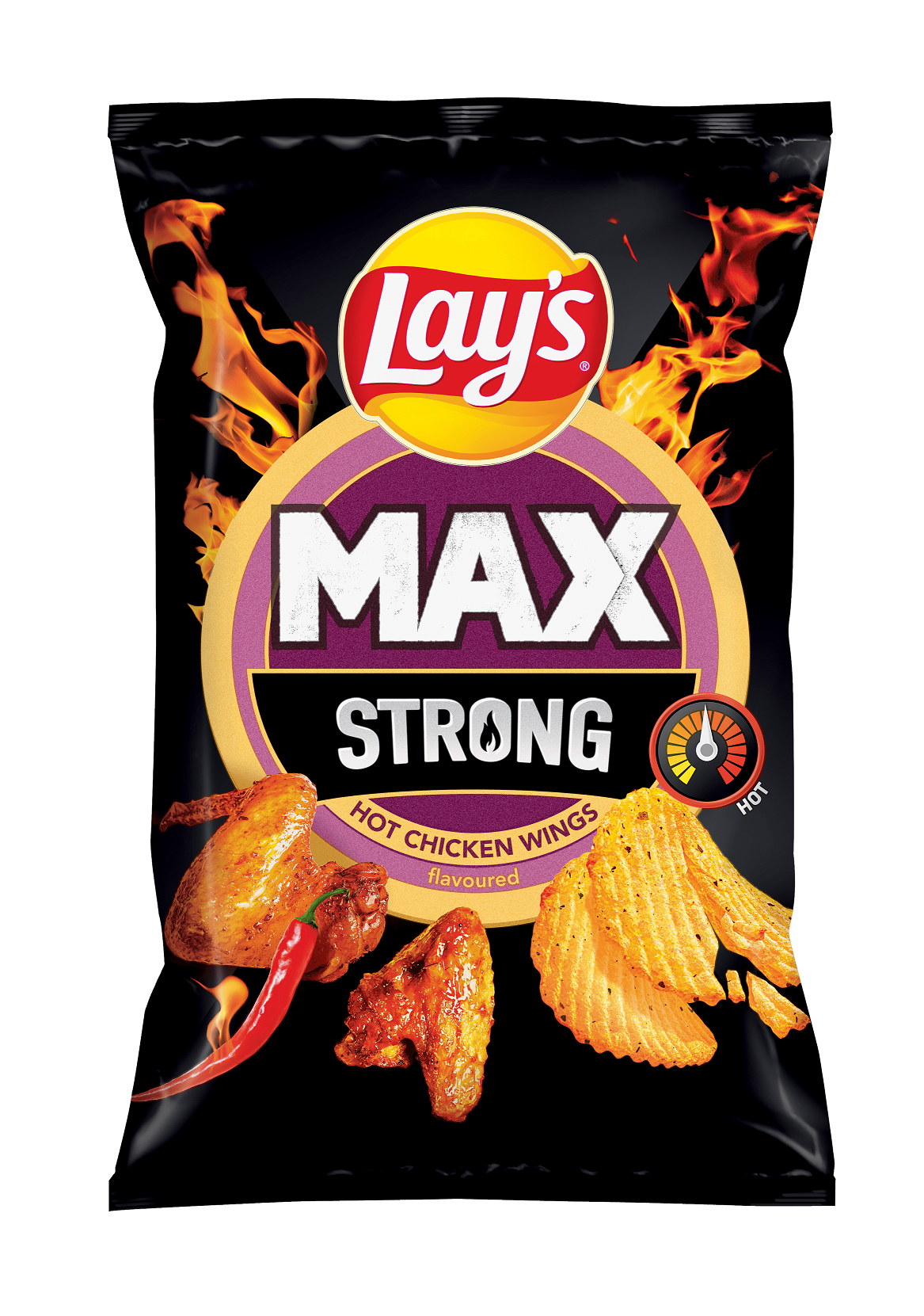 Lay's Strong zemiakové lupienky s príchuťou Hot chicken wings 120 g