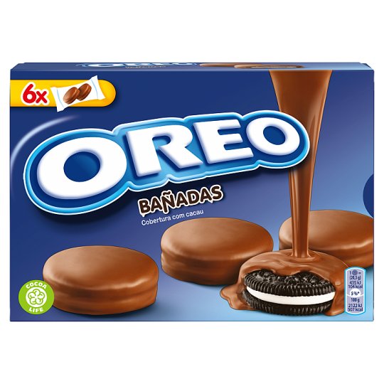 Oreo sušienky s vanilkovou náplňou, kakaová poleva 246 g