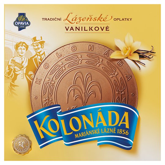 Opavia Kolonáda kúpeľné oplátky vanilkové 195 g