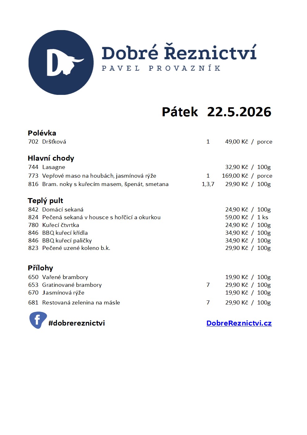Denní menu
