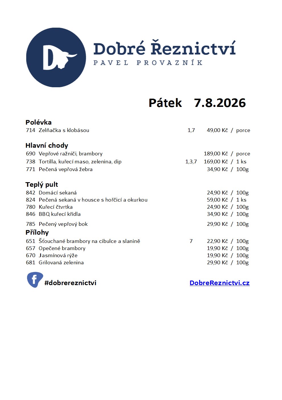 Denní menu