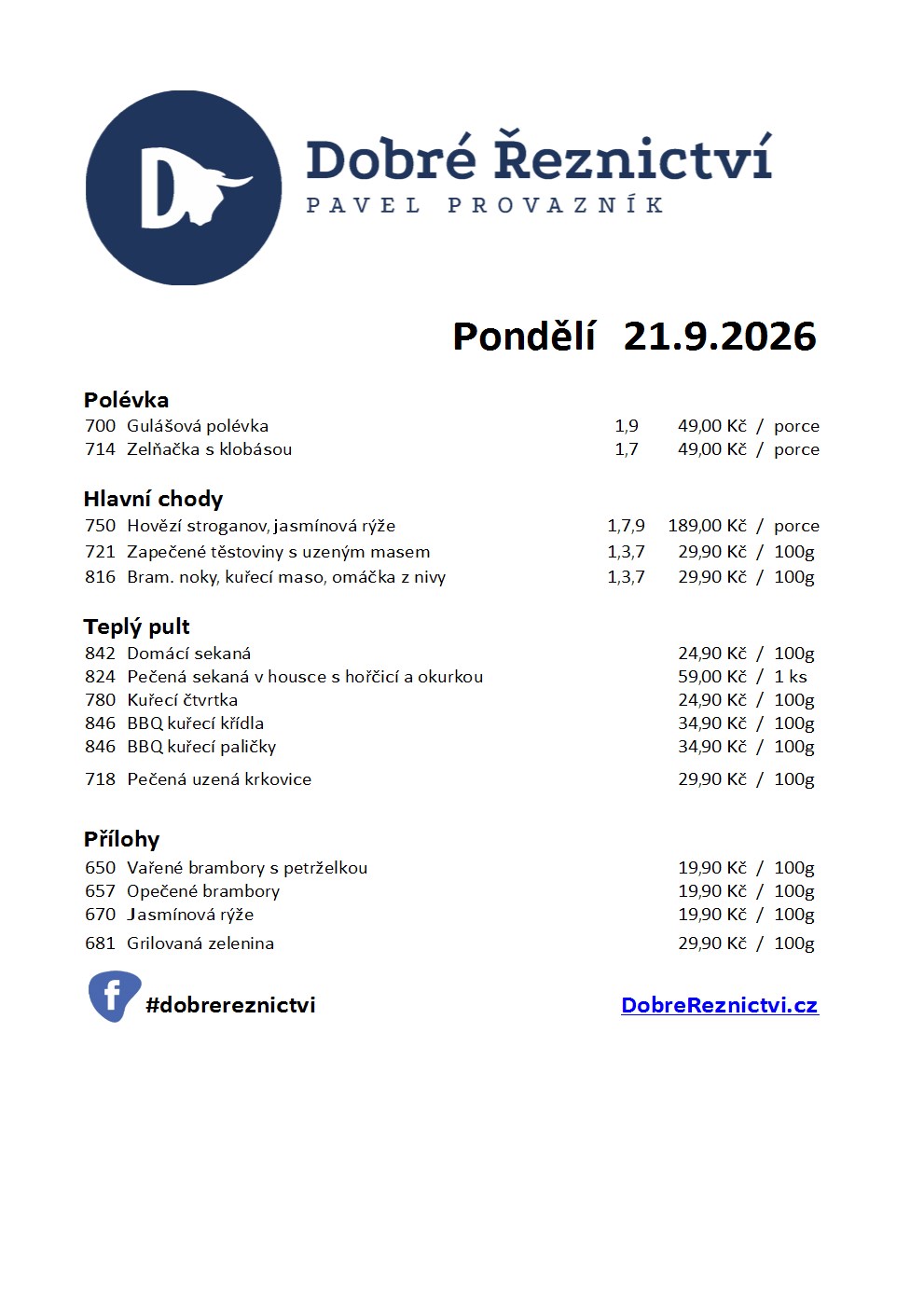 Denní menu