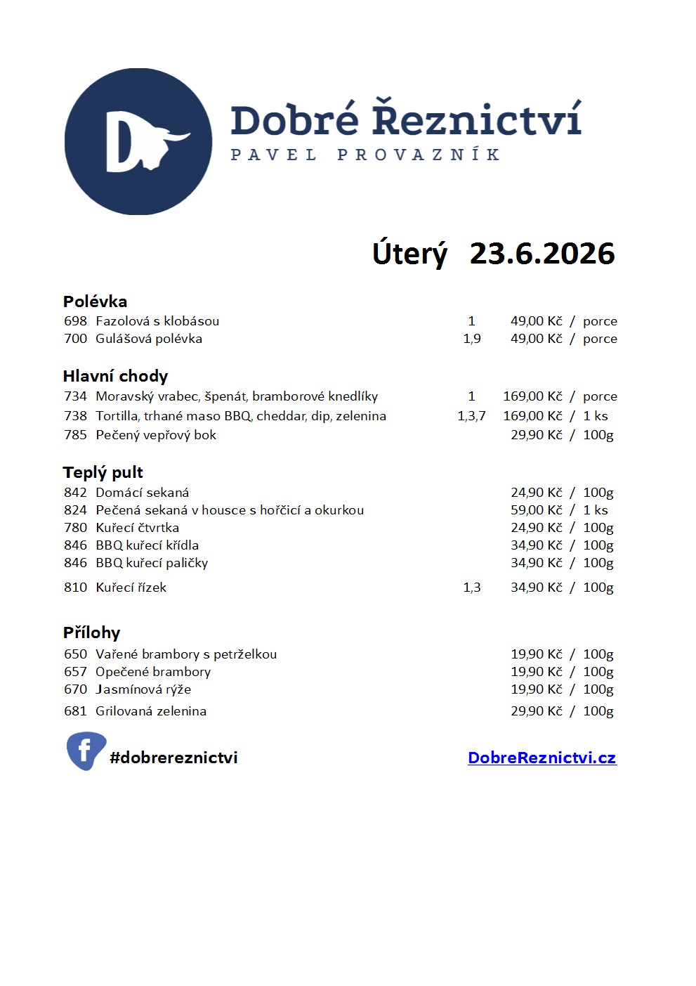 Denní menu
