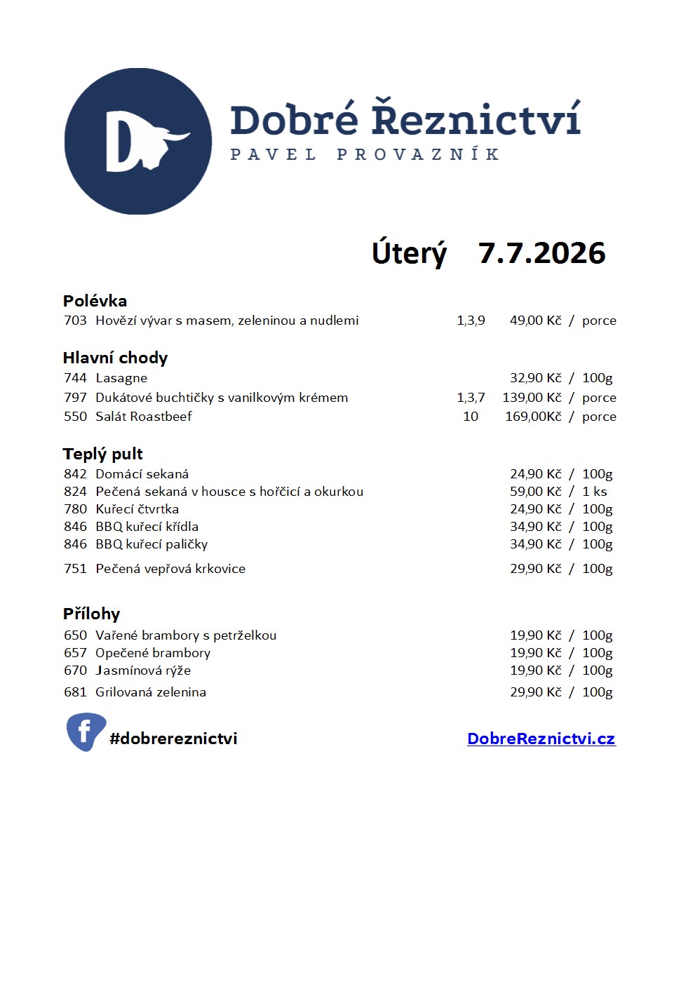 Denní menu