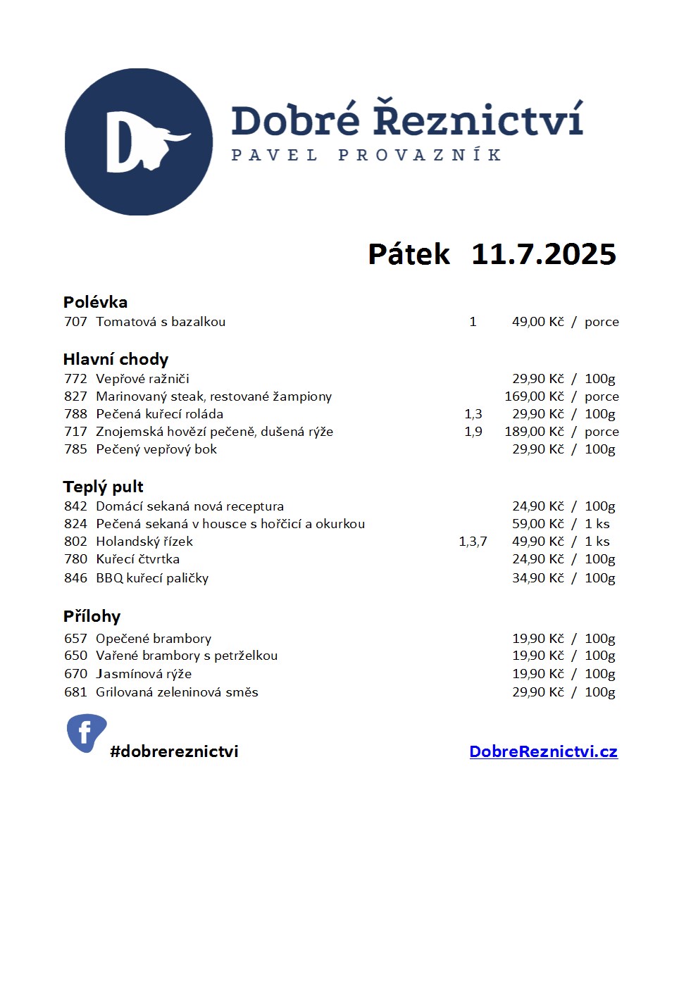 Denní menu