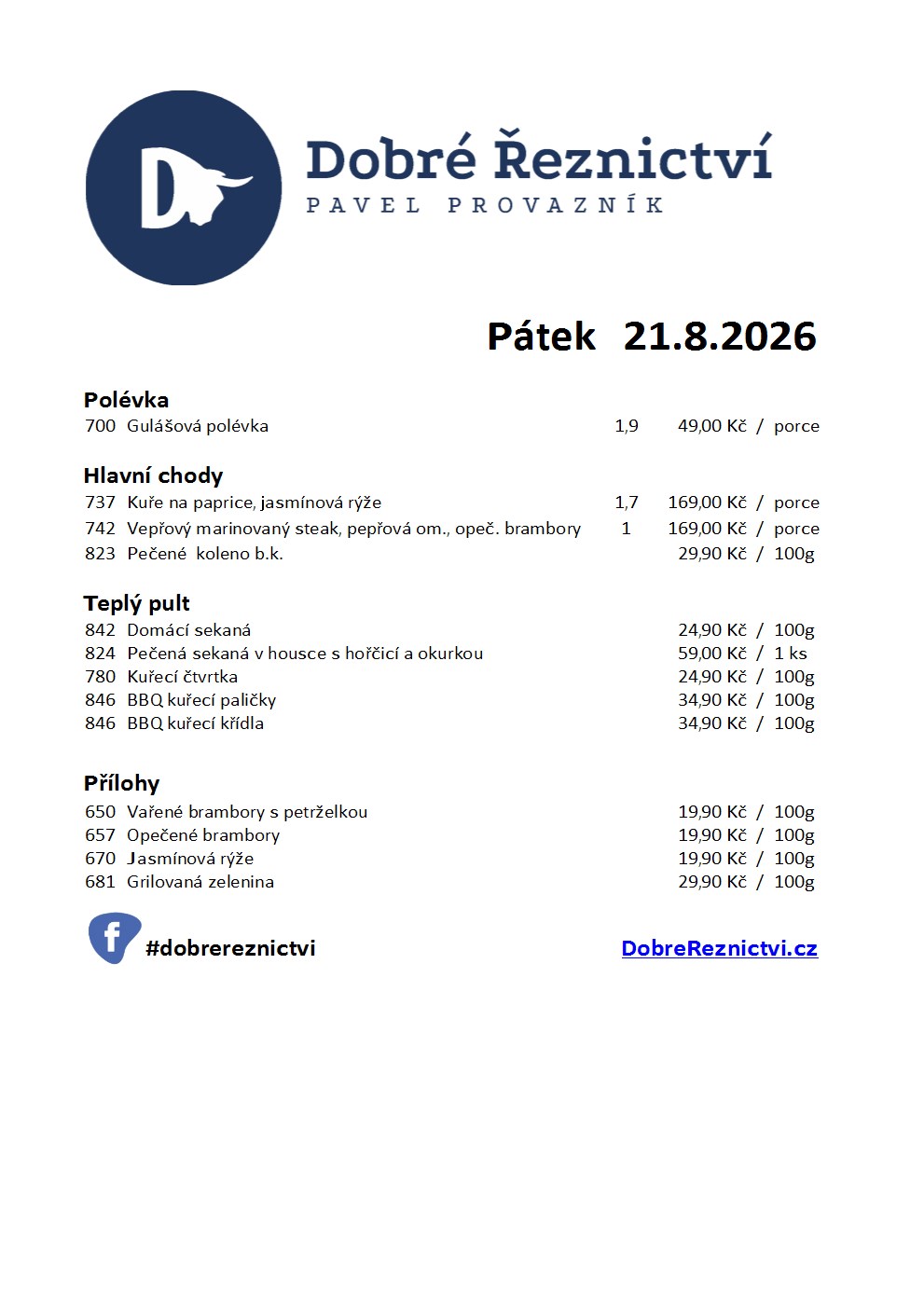 Denní menu