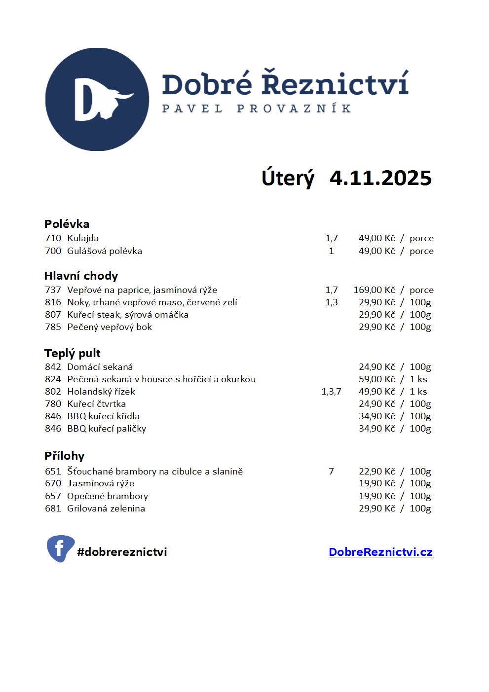 Denní menu