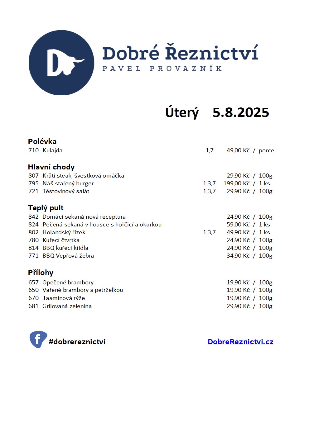 Denní menu
