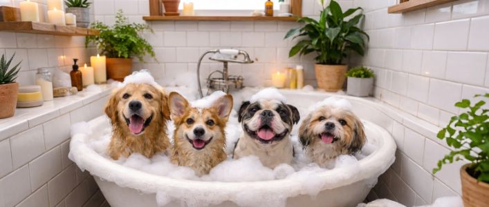 Psí lázně aneb kdy a jak koupat psa