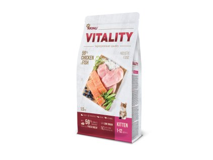 Akinu VITALITY granule cat kitten chicken & fish 1,5kg