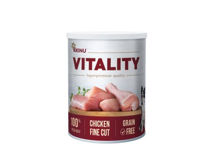 Akinu VITALITY konzerva kuře jemně krájené pro psy 400 g