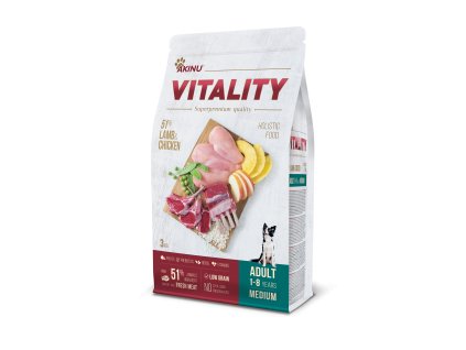 Akinu VITALITY granule dog adult medium lamb & chicken 3kg