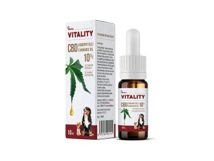 Akinu VITALITY CBD konopný olej pro psy 10%, 10 ml