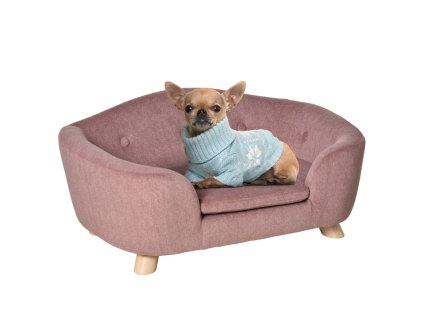 Pohovka pro psy / kočky, růžová (zvíře do 4,5 kg a 35 cm)