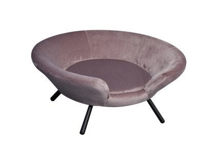 Pohovka pro psy / kočky s měkkým potahem, růžová (zvíře do 10 kg a 55 cm)