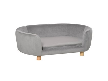 Pohovka pro psy šedá (pes do 60 kg a 60 cm)