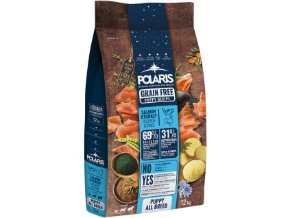 12kg Polaris gran FM GF pes Junior losos, krůta
