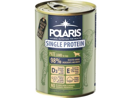 400g Polaris Single Protein Paté konzerva pro psy jehněčí