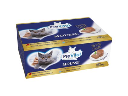 12x85g PreVital konzerva kočka ryby, maso