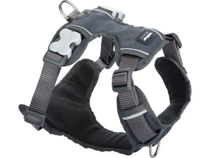 Postroj polstrovaný – Šedý (Velikost 25 mm x 72-112 cm)